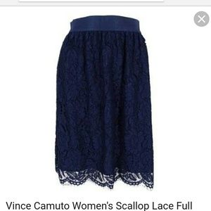 VINCE CAMUTO A-Line  Lace Skirt